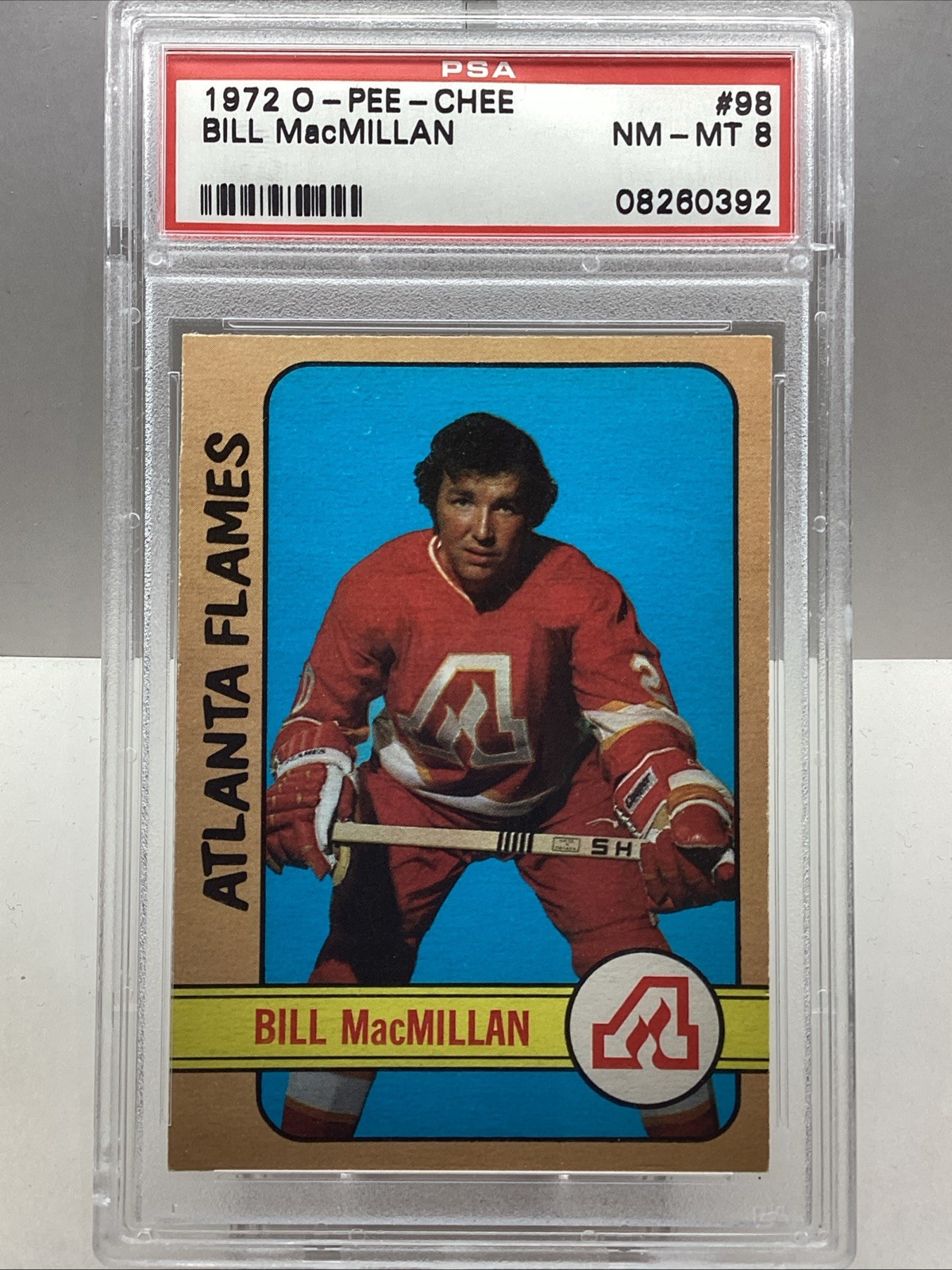 1972-73 O PEE CHEE BILL MACMILLAN #98 RC PSA 8 *POP 20
