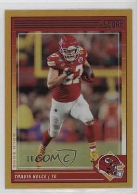 2024 Score Gold Zone 10/50 Travis Kelce #136 0w8