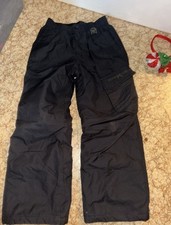 ZeroXPosur Youth Boy Girl Insulated Black Snowboard Ski Winter Pants med 10/12