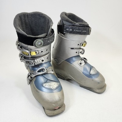 Salomon Siam 770 Ski Boots Womens Size 8.5 Gray 296mm-25/25.5