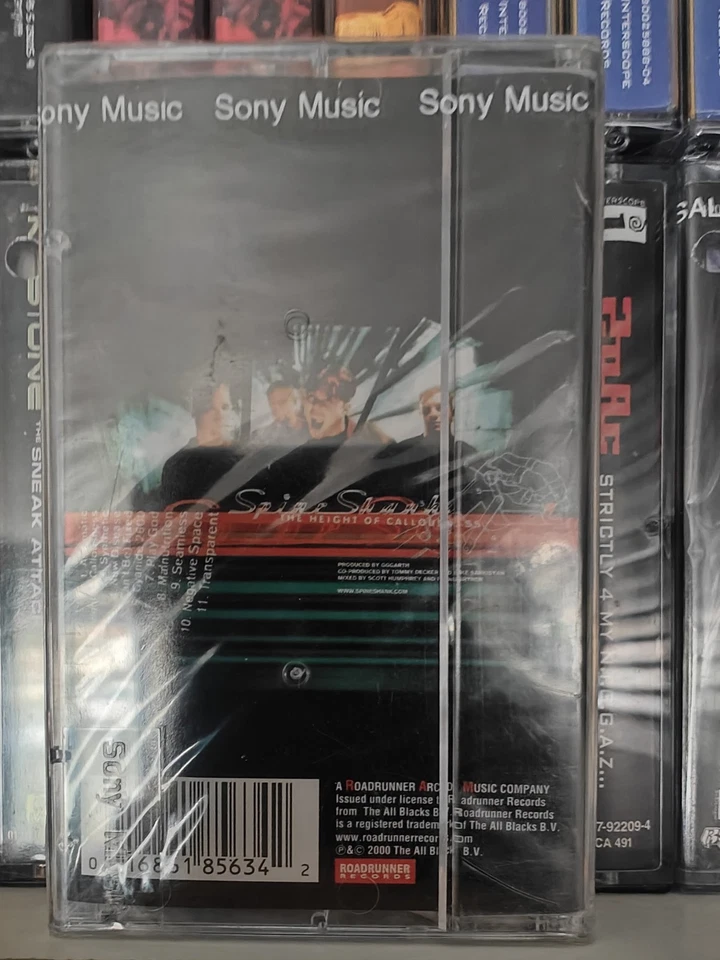 Spineshank The Height Of Callousness FACTORY SEALED cassette album  - Image 4 of 4