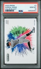 2025 Panini Prizm Color Blast Aaron Judge #7 - PSA 10