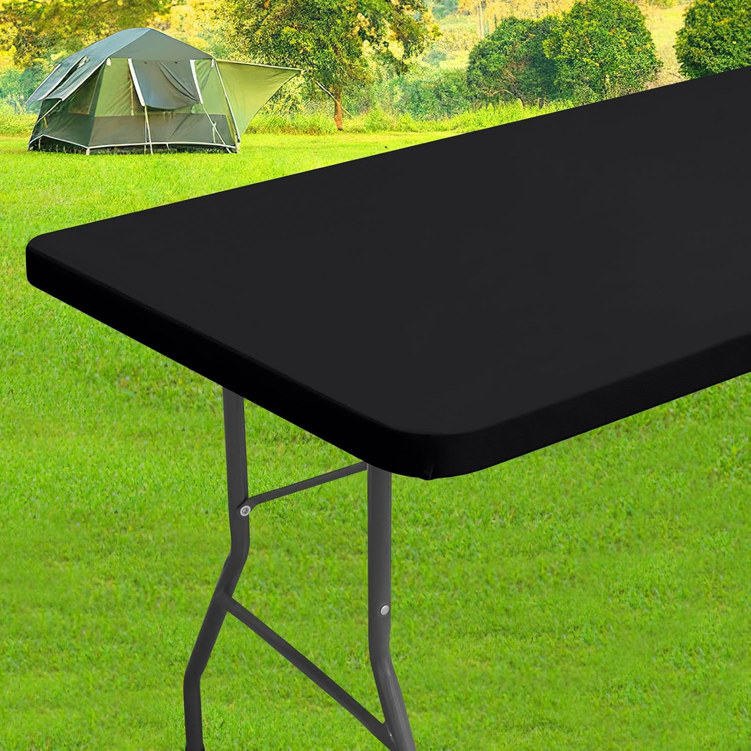 homing Spandex Elastic Tablecloth for 6 Foot Rectangle Table