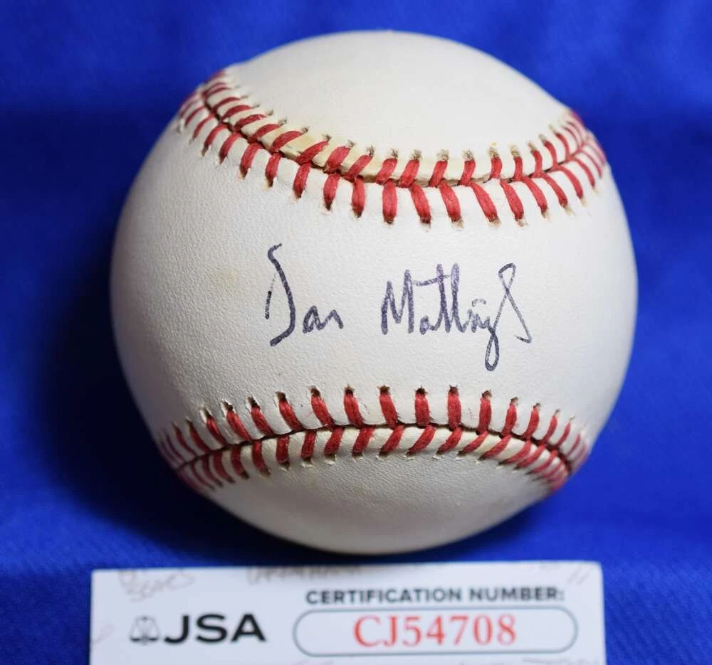 Don Mattingly 原始亲笔签名棒球MLB 球| eBay