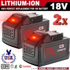 2PACK 12.0Ah For Milwaukee For M18 18V Extended Capacity NEW 48-11-1860 Battery