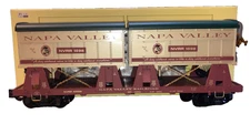 Aristo-Craft G Gauge Napa Valley Piggy Back Flat Car / 2 Trailors #46532 NOS OB