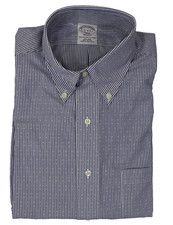 Brooks Brothers Regent 15-4/5 Non-Iron All Cotton Button-Down Collar Blue Stripe
