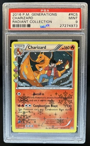 2016 Pokemon Generations Charizard Radiant Collection #RC5/RC32 PSA 9
