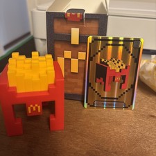 McDonald  s Happy Meal Minecraft Toy 2025 Fry Helmet Toy Figure with box and card
