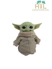 Star Wars Baby Yoda Grogu 11 Inch Plush Vinyl Head Bean Bag Bottom Used