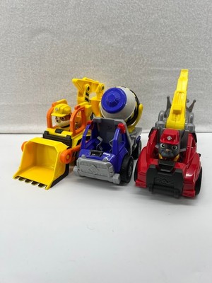 Paw Patrol Lot of 3 Spin Master Vehicles with 2 Figurines