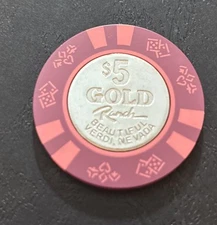 Gold Ranch Casino RV Resort $5 Chip Beautiful Verdi NV Nevada Coin Center