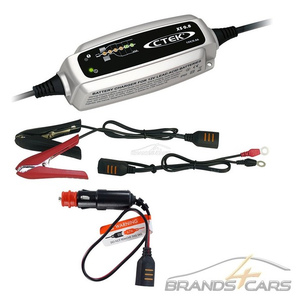 Ctek XS 0.8 BatterieladegerÄT + Comfort Connect CIG Plug Ladekabel 12V 31799701-image