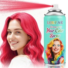 Red Hair Spray Temporary Color for Women Men, Washable