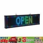 LED Scrolling Sign 26"*8" Message Board Full Color RGB Programmable Outdoor Sign