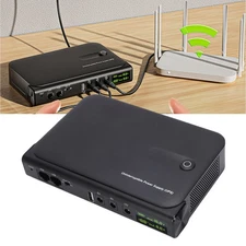 Uninterruptible Power Supply Battery Backup Mini UPS For Router Camera Modem 36W