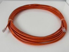 10m orange cat5e LAN internet patch ethernet rj45 cable/lead