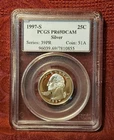 1997-S Washington Silver Proof Quarter PCGS PR69DCAM, Free Shipping