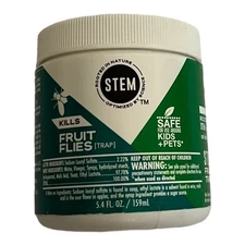 NEW Stem Fruit Fly Trap  5.4 oz SAFE For Use Around Kids & Pets