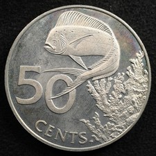 British Virgin Islands 50 Cents 1985, Coin, Proof, Inv#I464