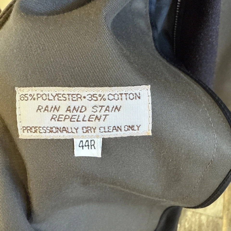 Gabardina Christian Dior Monsieur Ejército Doble Pecho Para Hombre 44R Forro de Lana Foto 4 de 4