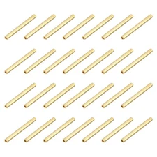 M2x35mm Brass Hex Coupling Nuts(Gold Tone, Pack of 28)