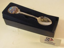 911 TWIN TOWERS PENTAGON Logo On a 50 State Quarter Spoon VIRGINIA on Stem