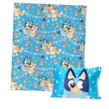 Bluey Silk Touch Throw Blanket 50 x 60 Inches with Bluey Plush Party Pups
