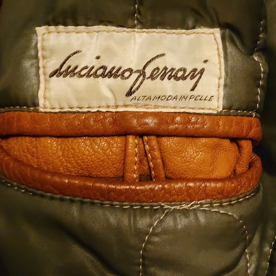 Abrigo de cuero recubierto Diesel L-CORDIER Foto 3 de 4