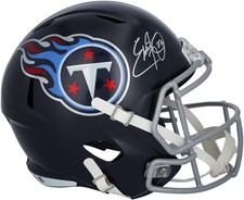 Eddie George Tennessee Titans Autographed Riddell Speed Replica Helmet