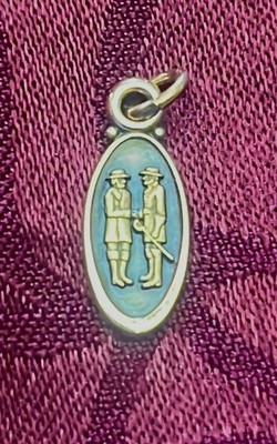 Vintage Mason & Dixon Lines Trucking 1/10 GF Gold Filled Charm Pendant In Box