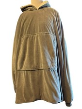 The Comfy Wearable Blanket Hoodie Adult One Size Gray Sherpa Oversized