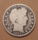 1907 BARBER HALF DOLLAR