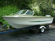 1971 Larson All American 16' Runabout rebuilt 90HP Johnson V4 trim tilt Holsclaw