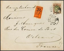 Netherlands. Cover Yvert 58. 1907. 22 ½ Cts Brown And Olive. Certified By AM