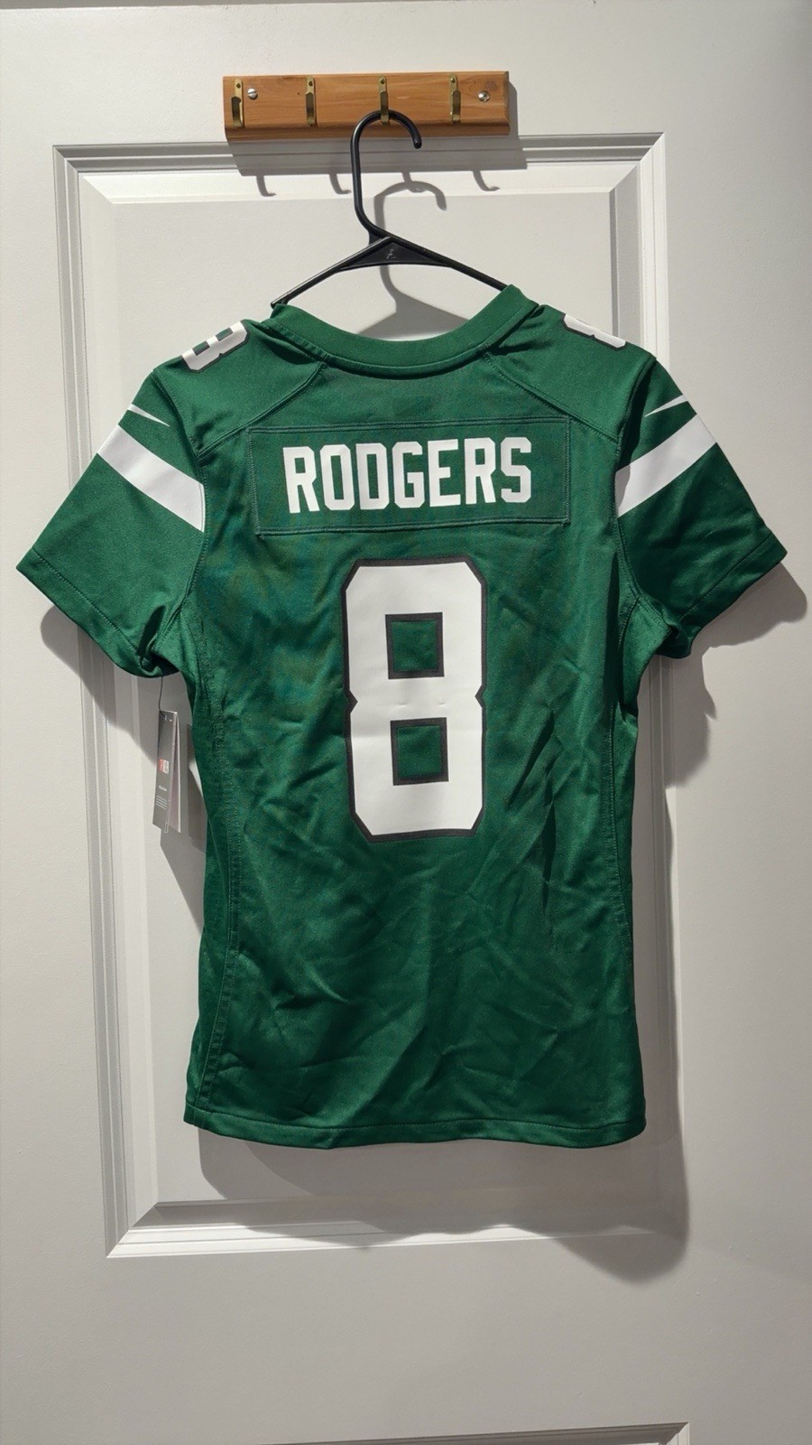 New York Jets Aaron Rodgers On Field Jersey Size Women’s Small NWT