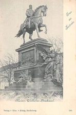 ALLEMAGNE KARLSRUHE KAISER WILHELM MONUMENT