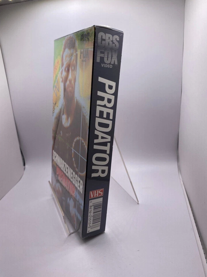 PREDATOR VHS Sealed 1988 CBS FOX VIDEO Watermark 1st Run Near Mint - Image 2 of 4