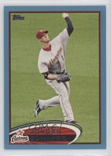 2012 Topps Wal-Mart Blue Border Jordan Schafer #428 0b5