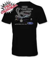1993 FORD SVT MUSTANG COBRA DTG PRINTED T-Shirt  BLACK -RED-TEAL  THE ORIGINAL!