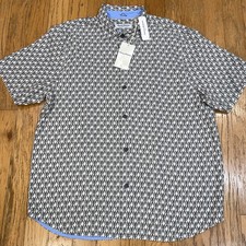 Tommy Bahama Men  s XXL Shirt The Coconut Point Dos Rios Geo NEW  128 