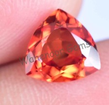 2.65 Ct Natural Fanta Orange Sapphire Trillion Flashy Tanzania Loose Gemstone