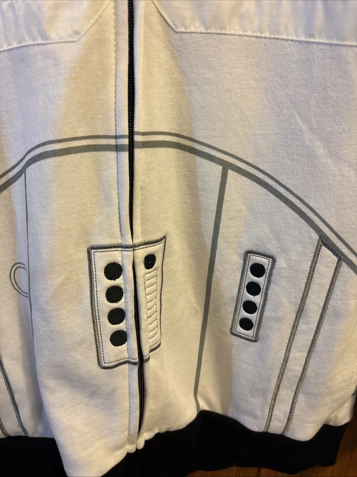 星球大战冲锋队全拉链连帽衫带蒙面帽 XL 码全新无标签 — 第 2/4 张图片