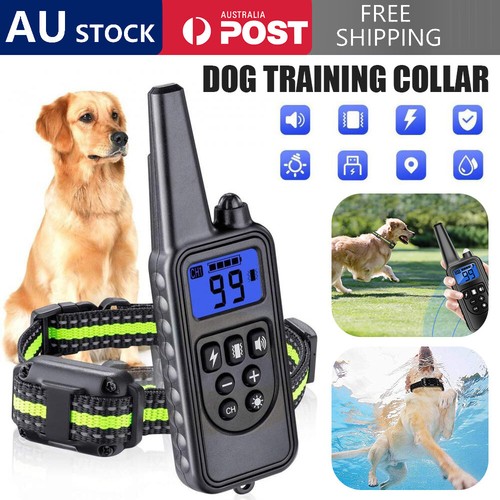 Training Electric Dog Pet ECollar Obedience Remote Control Anti Bark