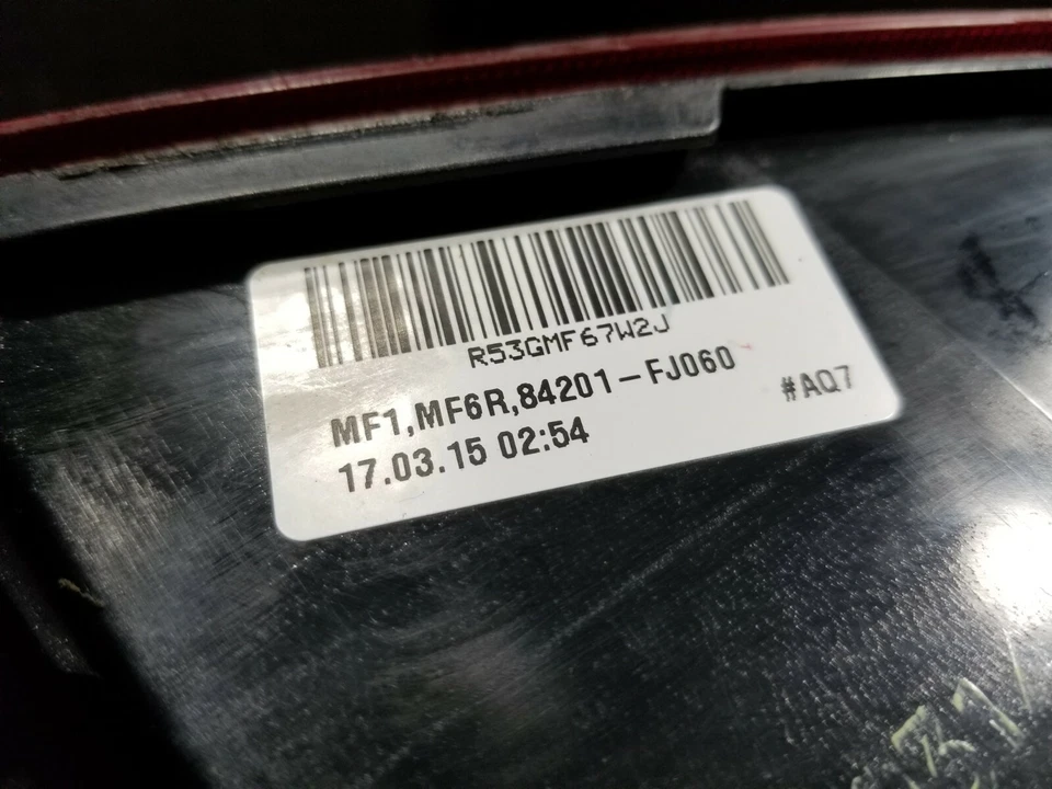 13 14 15 SUBARU XV CROSSTREK RIGHT PASSENGER SIDE TAIL LIGHT OEM 86K Miles - Image 4 of 4