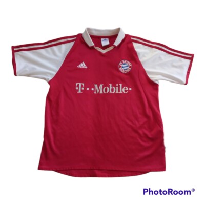 Bayern München 2003-2004 Home Fußball Trikot Größe YM Adidas Owen Hargreaves 23