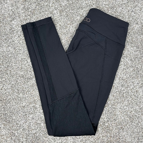 Leggings Calia by Carrie Underwood neri S pizzo rete zip yoga pilates pantaloni donna - Foto 9 di 10
