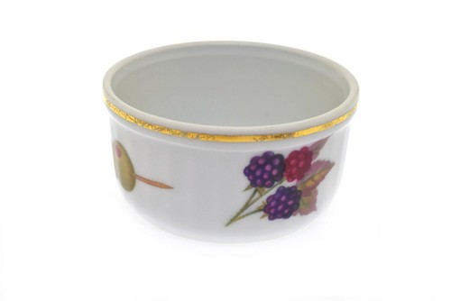 Royal Worcester Evesham Beeren Oliven 3,25" runder Auflaufförmchen - Bild 1 von 3