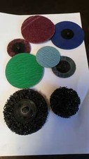 Quick Change/ROLOC Discs 25, 38, 50 & 75mm - Zirc, Ceramic,SCM,Felt, Strip/Clean