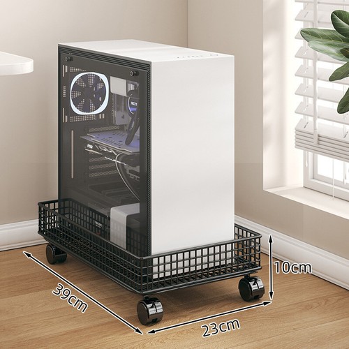 PC Case Tower Bracket Adjustable Mobile Cooling CPU Holder Computer Tower Stand - Afbeelding 16 van 18